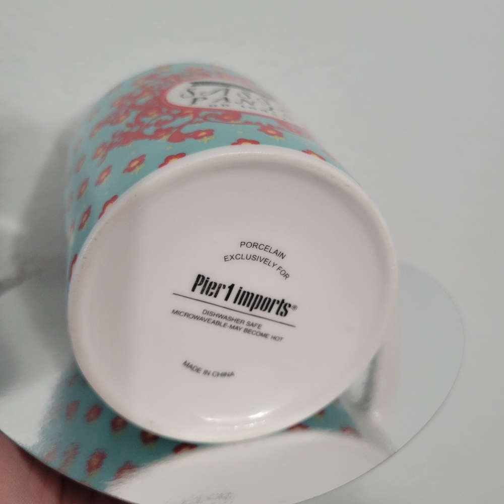 PIER 1 Imports Coffee Mug 16oz I've Got My Sassy Pants On Oversized Cup Floral - Picture 5 of 7